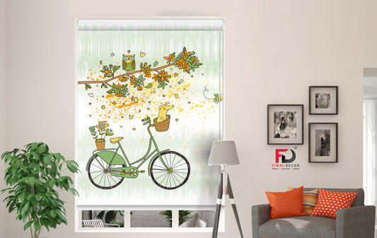 Beautiful Cycle Design Roller Blinds